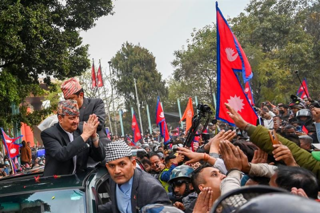 The people pouring into the streets in Nepal demanded monarchy