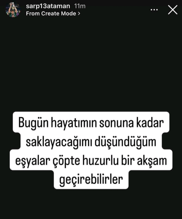 Sarp Ataman's post after the match: They can have a peaceful evening in the trash