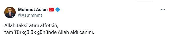 The reaction to İYİ Party member Mehmet Aslan's post about Sırrı Süreyya Önder is pouring in