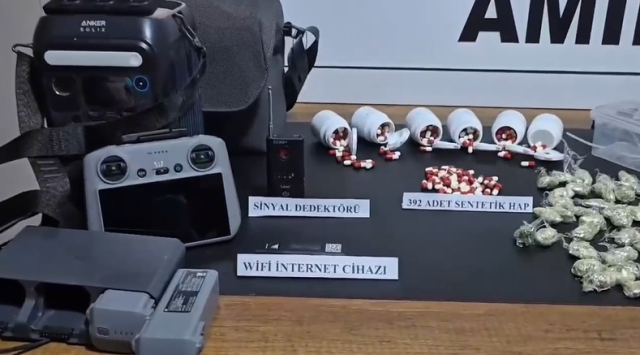 The police shot down the drone used for drug trafficking