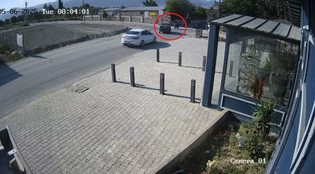 Two people on the motorcycle that collided with the car were thrown meters into the air