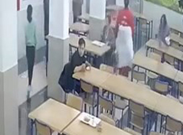 'The teacher' knocked Down syndrome Emircan off his chair