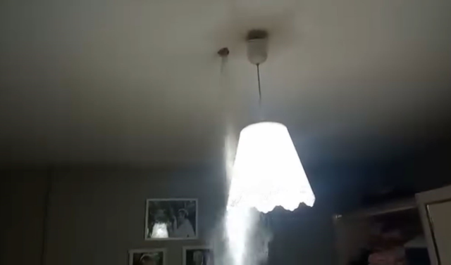 He drilled the ceiling with a jackhammer to get his brother out of the house, they thought a war had broken out