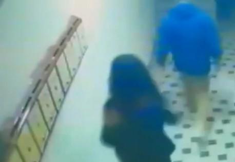 The moment the young girl who killed the Yeşilçam actor flees is captured on security camera