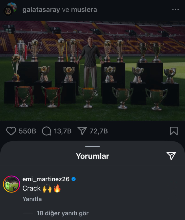 A bomb comment from Emiliano Martinez to Galatasaray