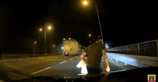 The small child was thrown onto the road from the rolling car: 5 injured