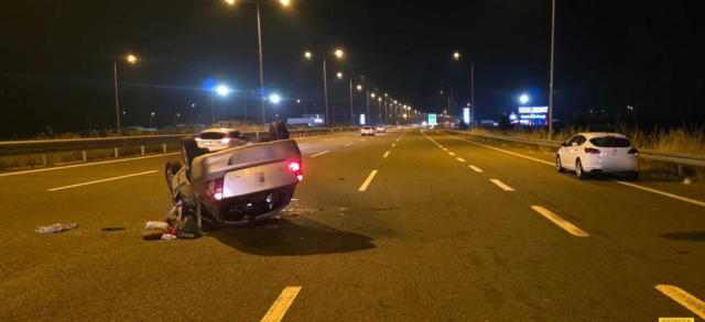 The small child was thrown onto the road from the rolling car: 5 injured