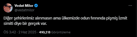 Vedat Milor ignited a new debate! Cities faced off