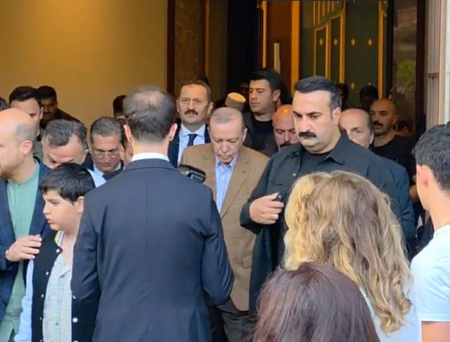 Where did President Erdoğan perform the holiday prayer?