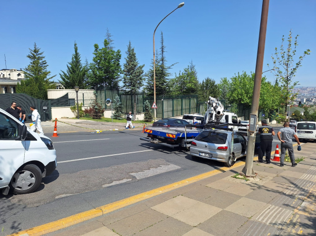 Exciting moments in front of the ministry! The guards shot the retired police officer who fired into the air in the leg