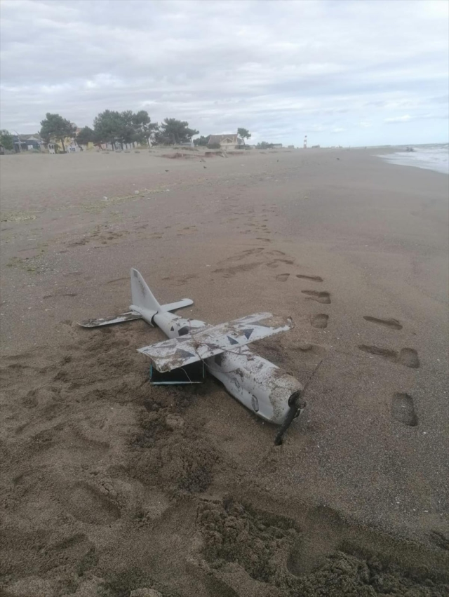 Drone found at the public beach in Sakarya