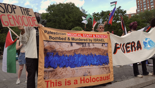 The American people do not want to go to war with Iran! Protests began in New York