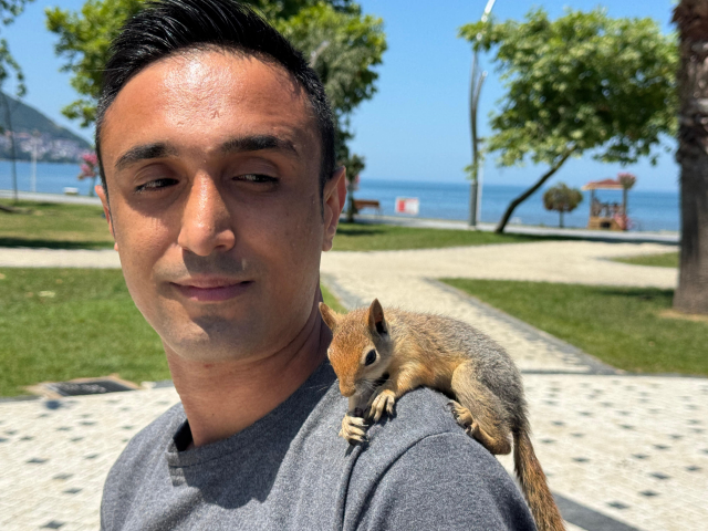 The squirrel he found injured in nature became his closest friend