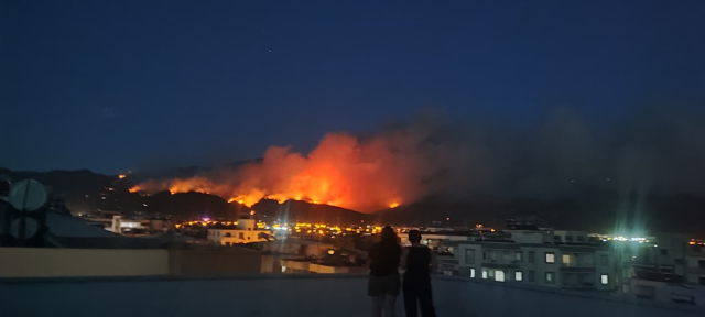 The forest fire in Hatay continues on the second day