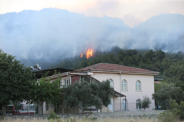 The forest fire in Hatay continues on the second day