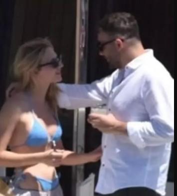 Famous actress Nilsu Berfin Aktaş was spotted in Bodrum with her boyfriend
