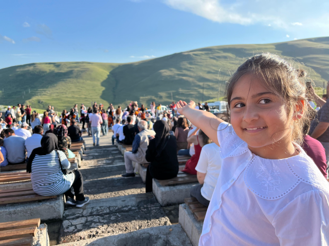 The silhouette of Atatürk was seen when the weather cleared in Damal
