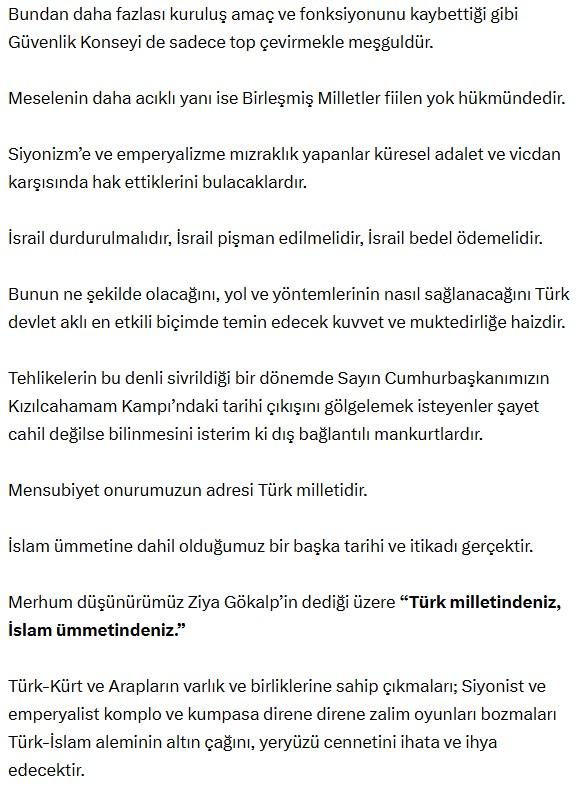 Bahçeli's message for a Terror-Free Turkey: Those who claim that the state is negotiating are slanderers