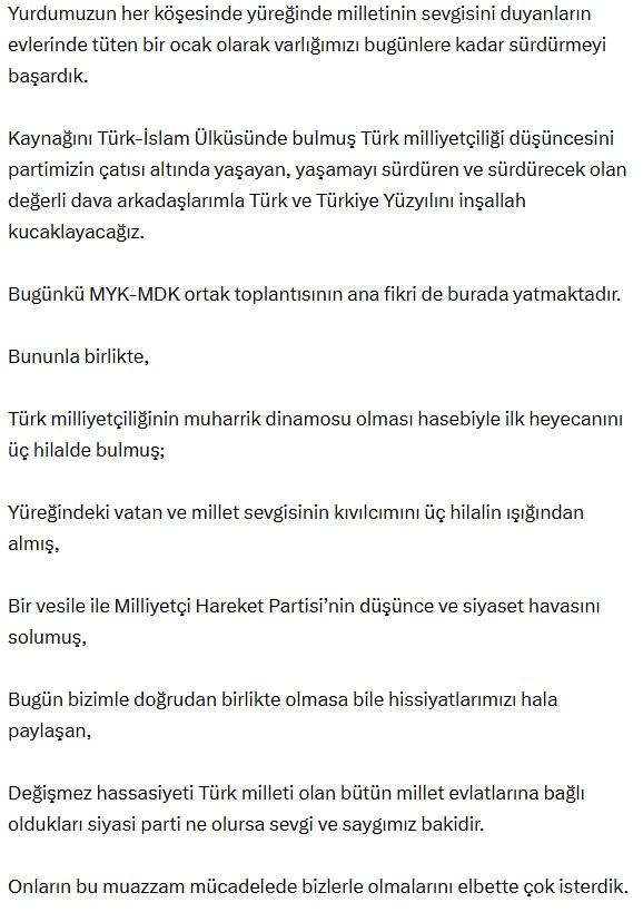 Bahçeli's message for a Terror-Free Turkey: Those who claim that the state is negotiating are slanderers