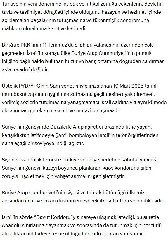 Bahçeli's message for a Terror-Free Turkey: Those who claim that the state is negotiating are slanderers