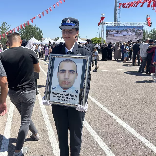 The daughter of the martyr police officer also became a police officer