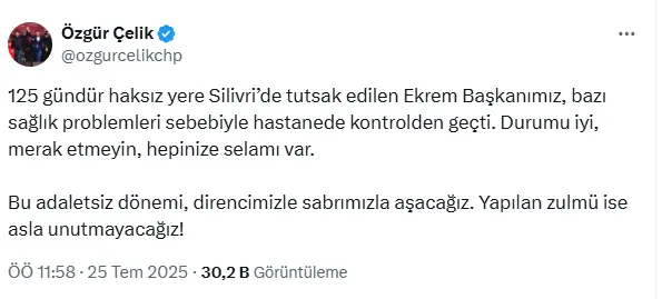 Ekrem İmamoğlu was taken to the hospital