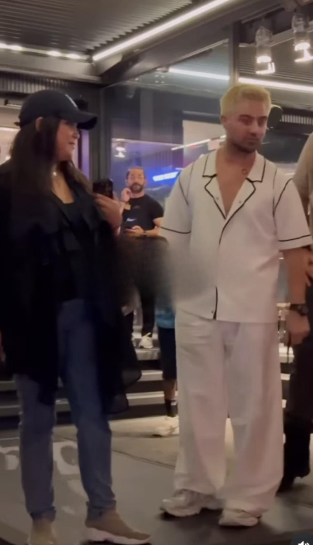 Feyza Civelek was spotted with Ferhat Günay, known for his adult-themed parties