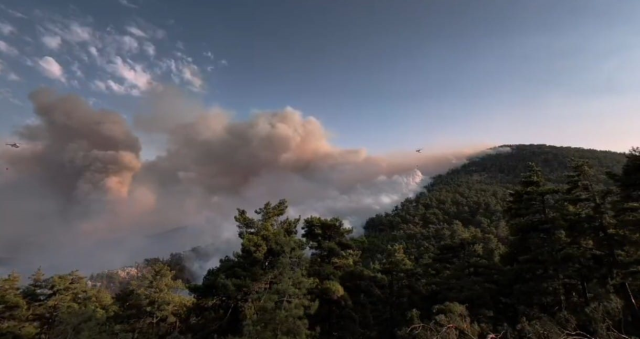 Forest fires in Hatay and Mersin on the second day! Teams are caught among the flames