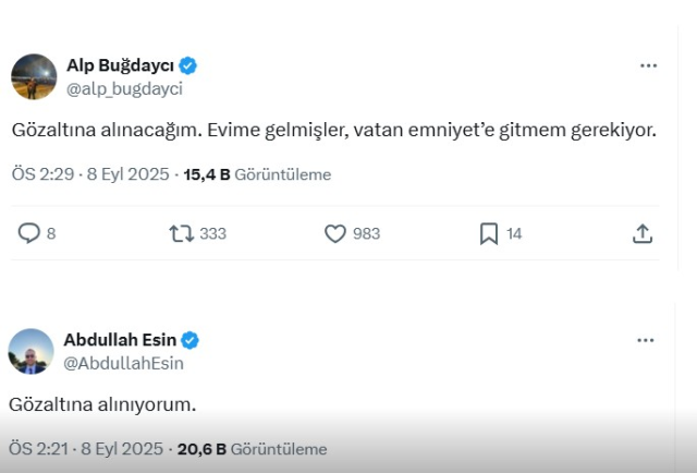 The founder of the Street Cat channel, Ebru Uzun Oruç, and academician Emrah Gülsunar have been detained