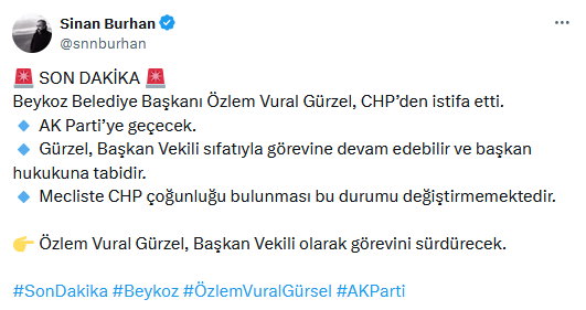 Özlem Vural Gürzel, who resigned from the CHP, is claimed to be joining the AK Party