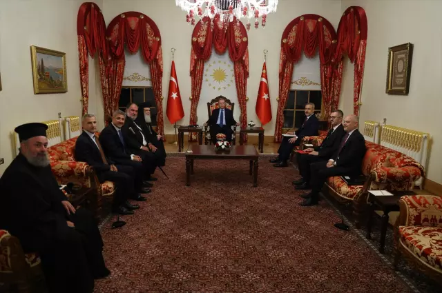 President Erdoğan received the Patriarch of Jerusalem, Giannopoulos