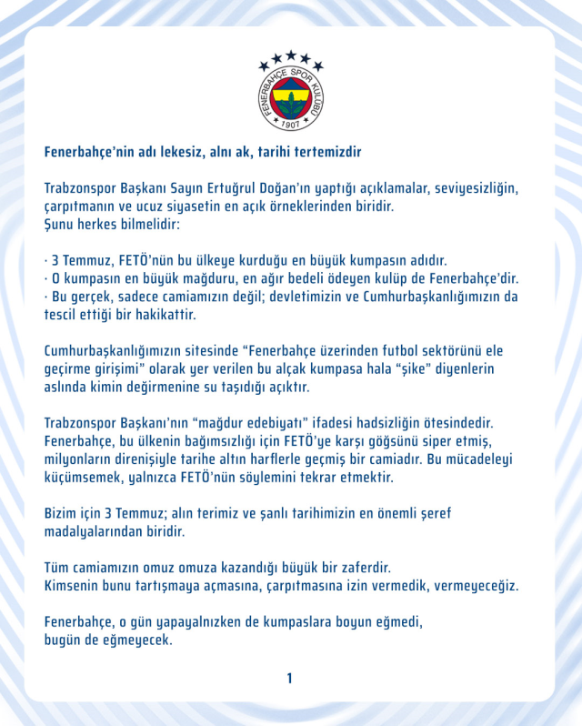 Surprise decision from Fenerbahçe: We are no longer here