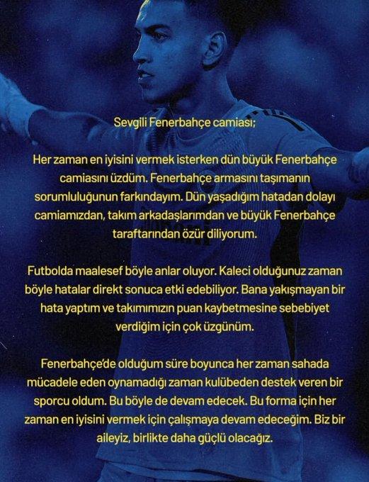 Post from İrfan Can Eğribayat: I apologize