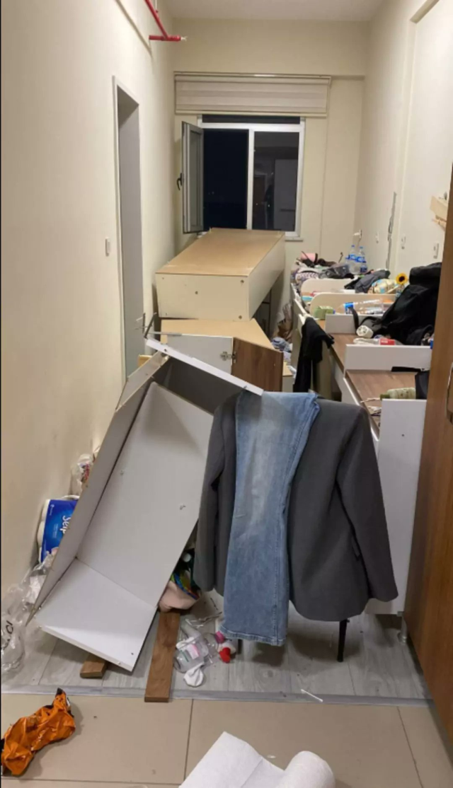 The actions of the workers who came for renovation at the girls' dormitory were disgusting: Inside the bras...