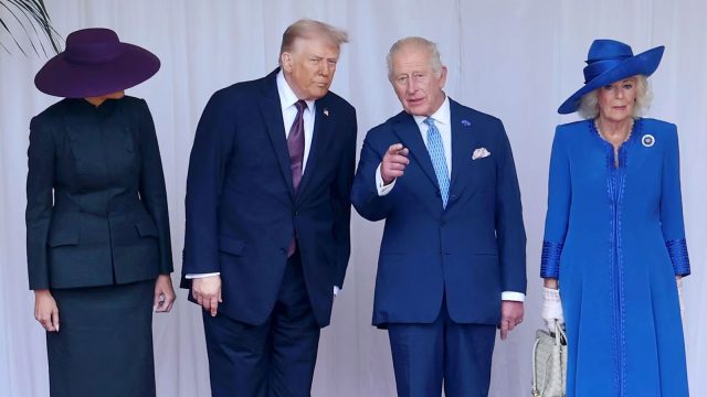 The Trump Couple in England at the Invitation of King Charles