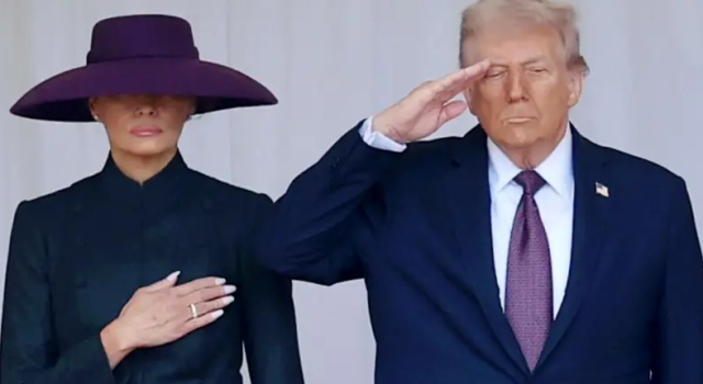 The Trump Couple in England at the Invitation of King Charles