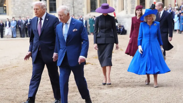 The Trump Couple in England at the Invitation of King Charles