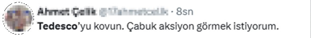 Now, Fenerbahçe fans are reacting to Tedesco's resignation