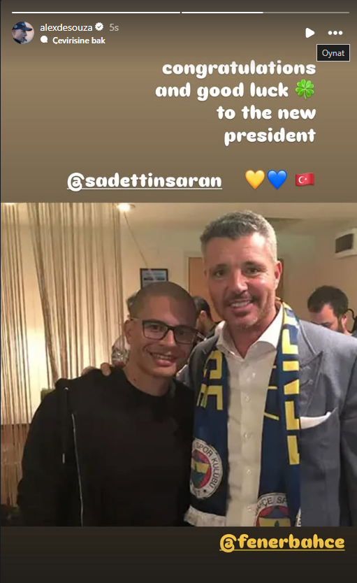 A single sentence note was dropped! Alex de Souza's post about Sadettin Saran