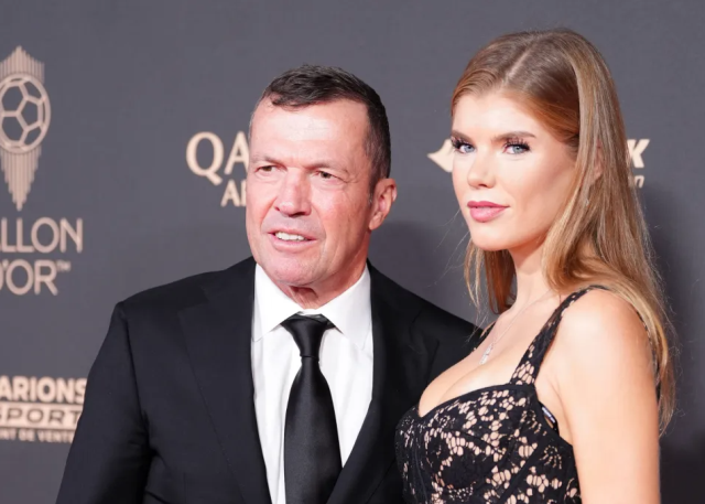 The 68-year-old legendary footballer attended the Ballon d'Or ceremony with his 26-year-old model girlfriend