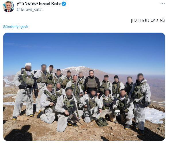 Israeli minister posed with soldiers on the mountain: We will not leave Hermon