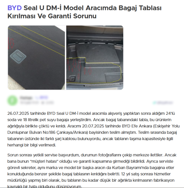 Great disappointment of a citizen who bought a BYD vehicle