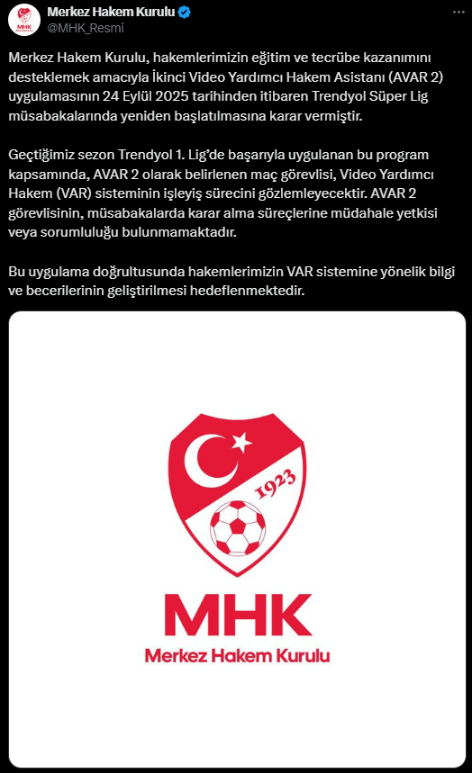 MHK officially announced: A new era in Turkish football