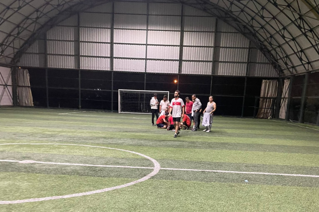 He suffered a heart attack during the football match and passed away