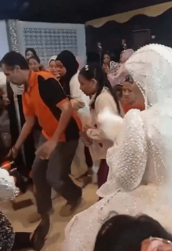 The groom suffered a heart attack and died while dancing with the bride at his wedding