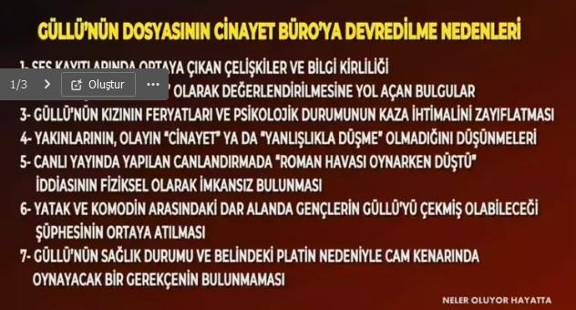 The investigation into Güllü's death is deepening: Homicide department is involved