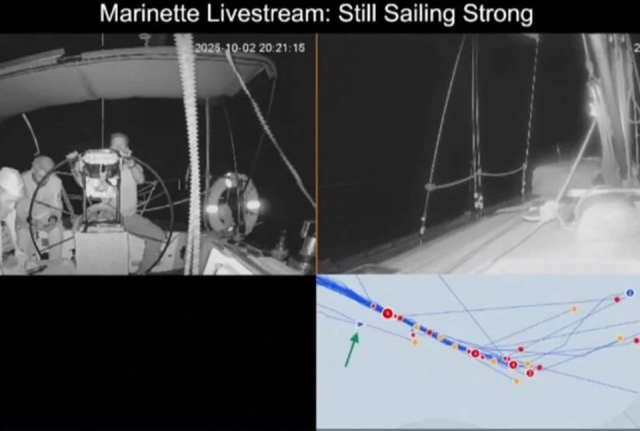 The Marinette boat belonging to the Global Sumud Fleet is still sailing towards Gaza