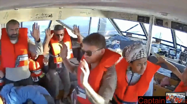 All communication with the ships has been cut off, detained activists have started a hunger strike