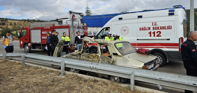 A horrific accident in Isparta: 2 dead, 3 injured