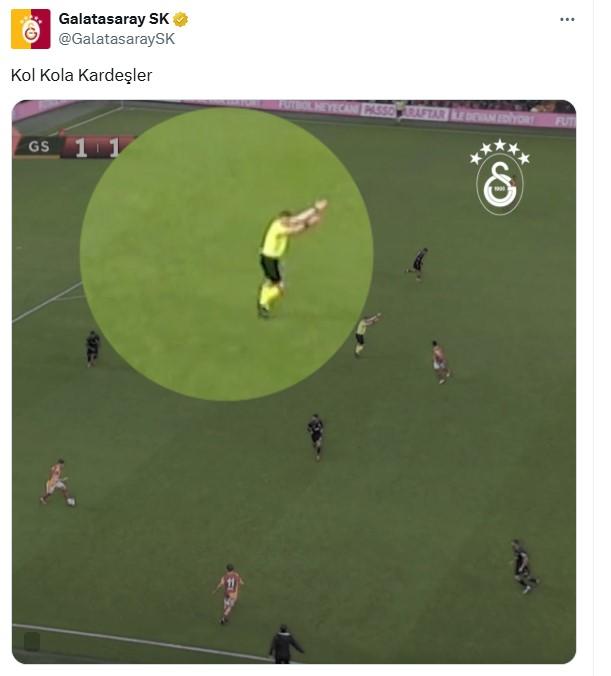 Post-match controversial sharing from Galatasaray